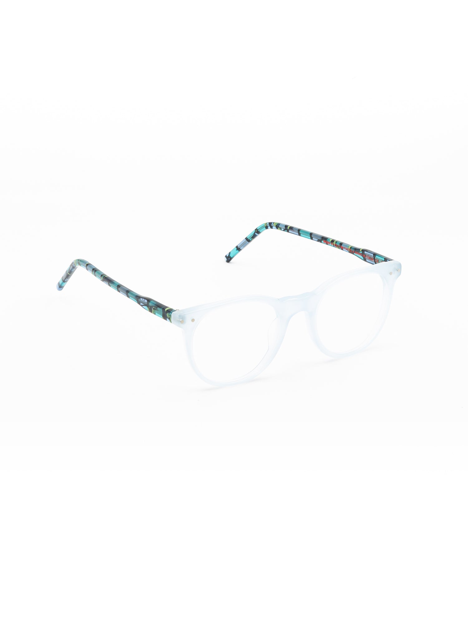 Multicolor Acetate Optical Frames with Patterned Temples
