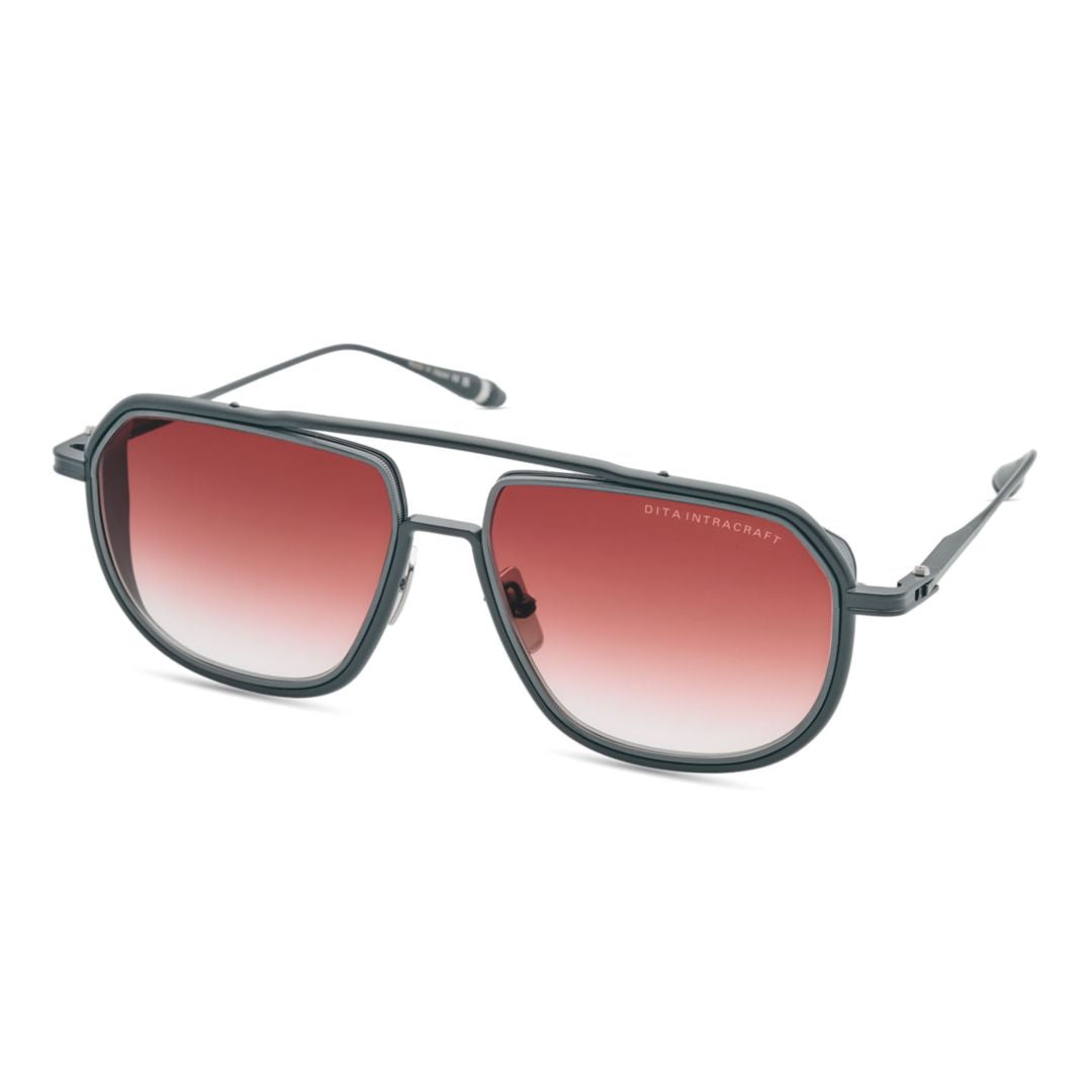 Intracraft Large Rectangular Gradient-Tinted Sunglasses with Double Bridge