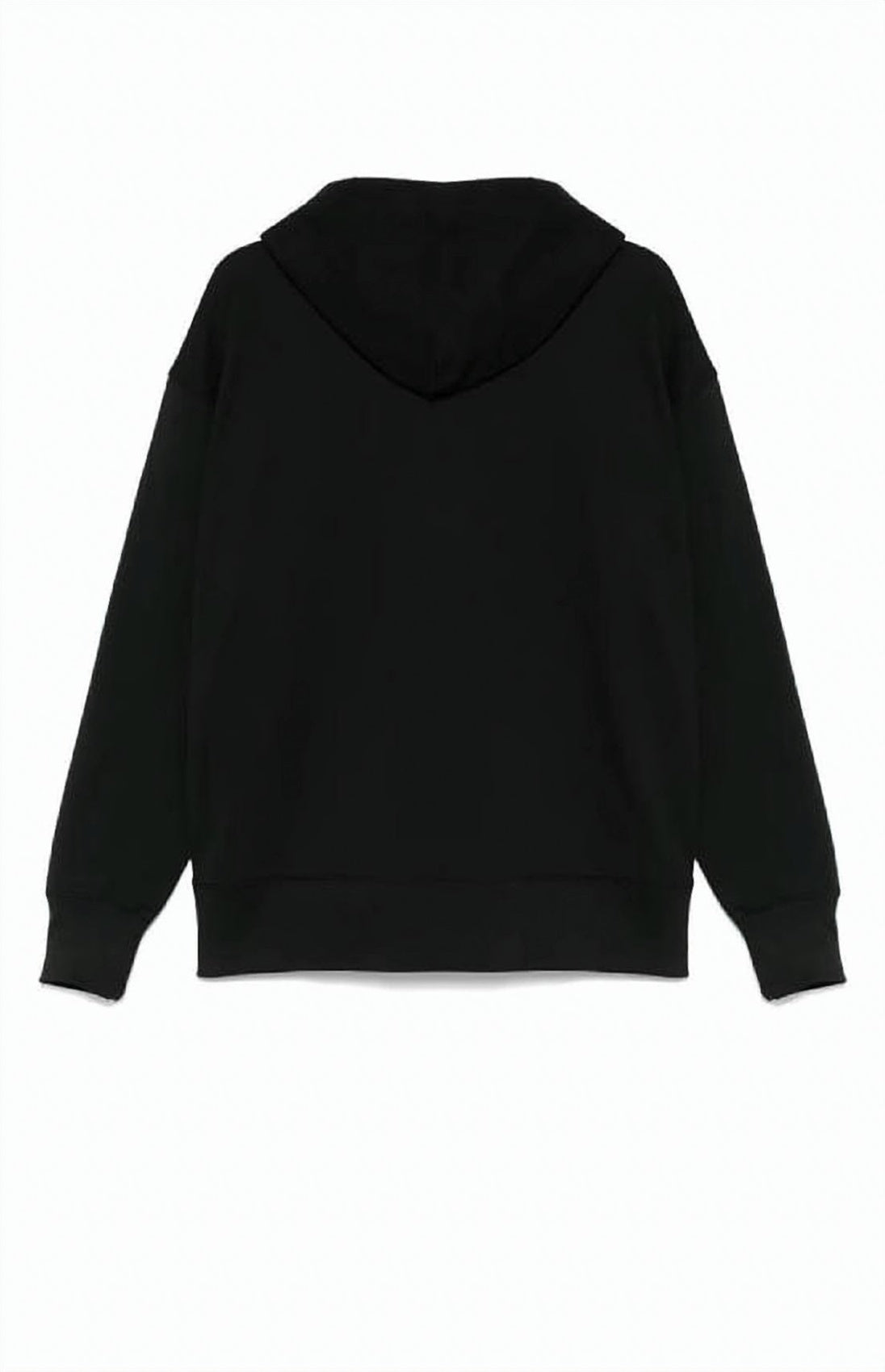 Relaxed-Fit Black Hoodie with Bold Branding