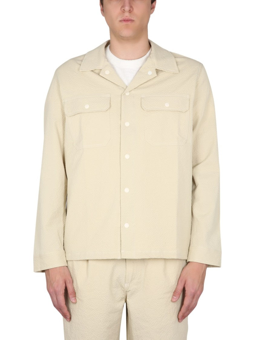 Bowling Neck Cotton Shirt