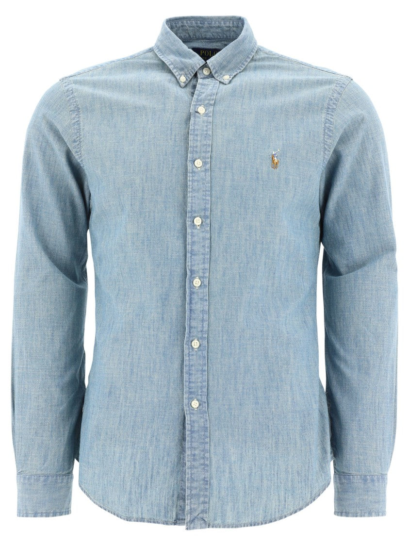 Slim-Fit Chambray Shirt