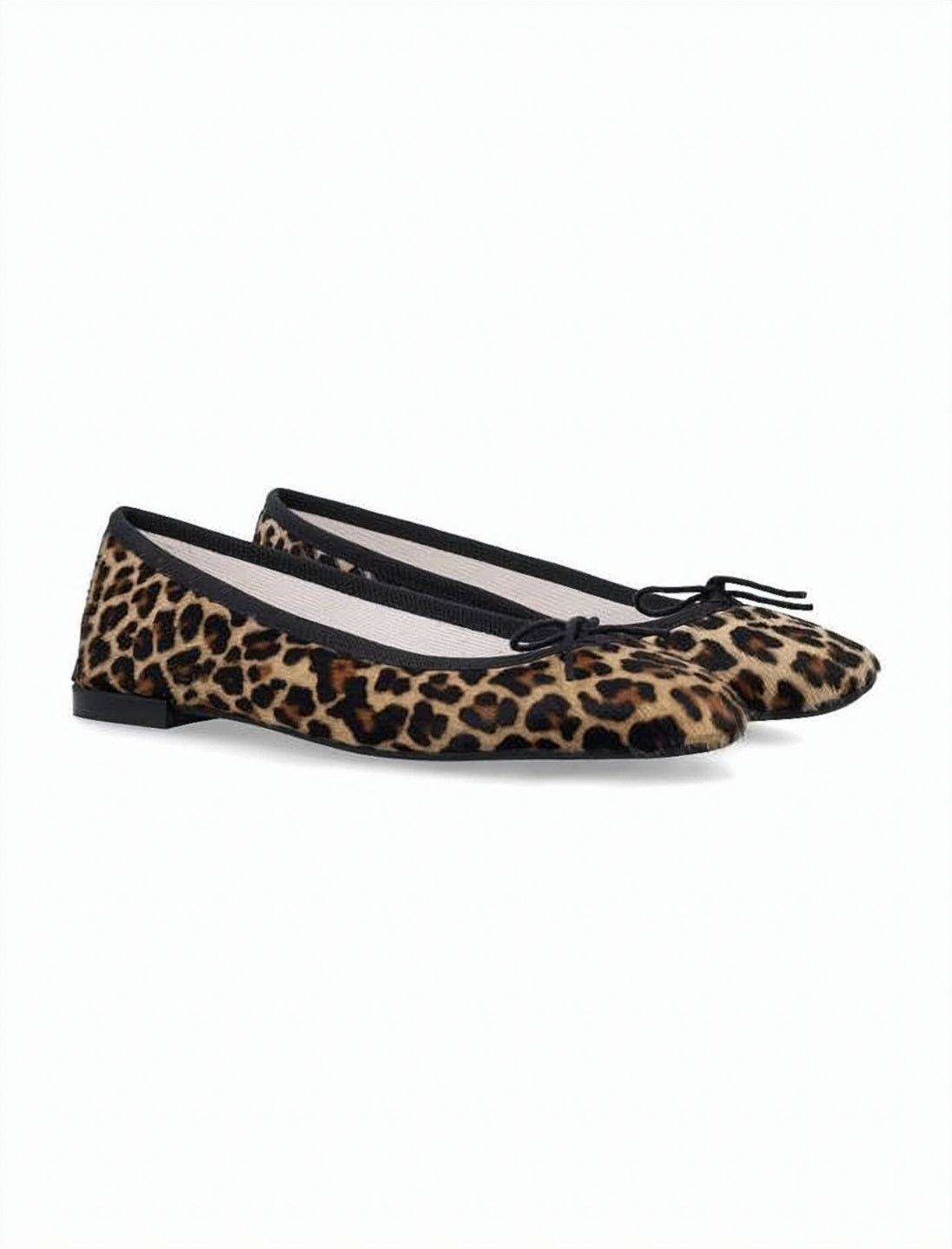 Glossy Patent Leather Flats with Bow Detail