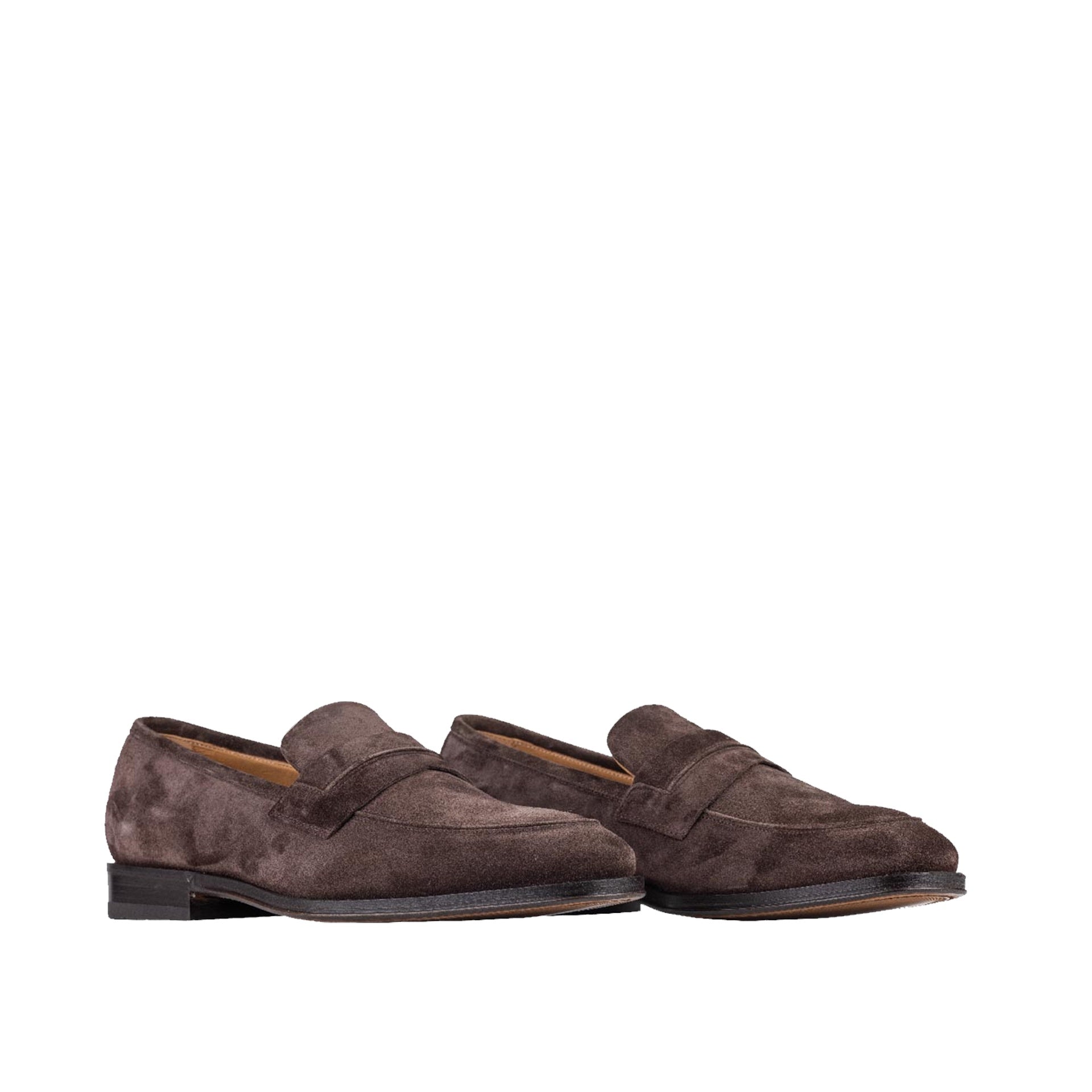 Dark Brown Suede Loafers