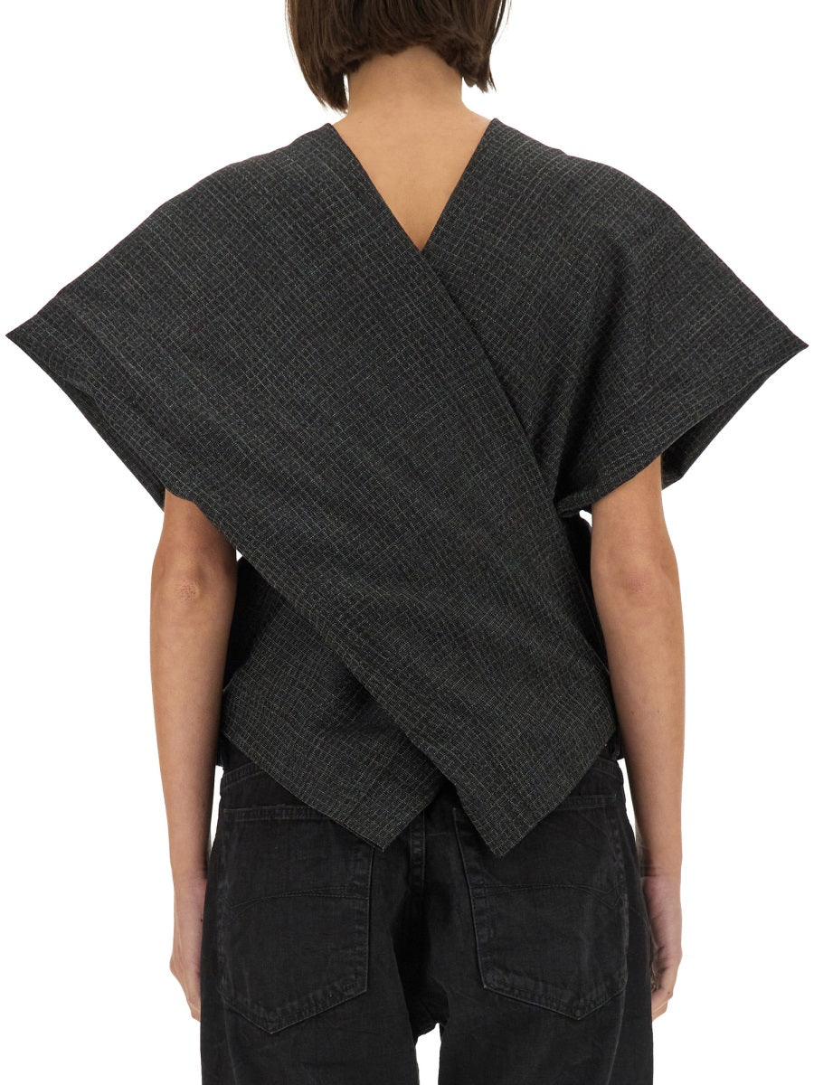 Regular Fit Tailored Wool Top
