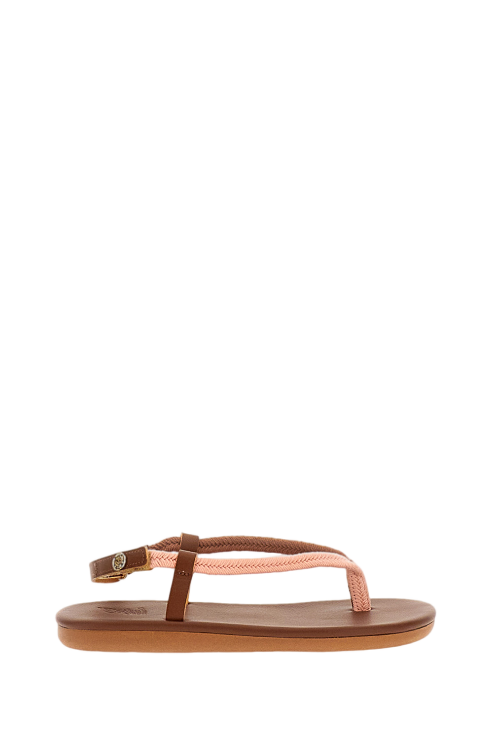 Pink Tan Zoi Cord Leather Sandals