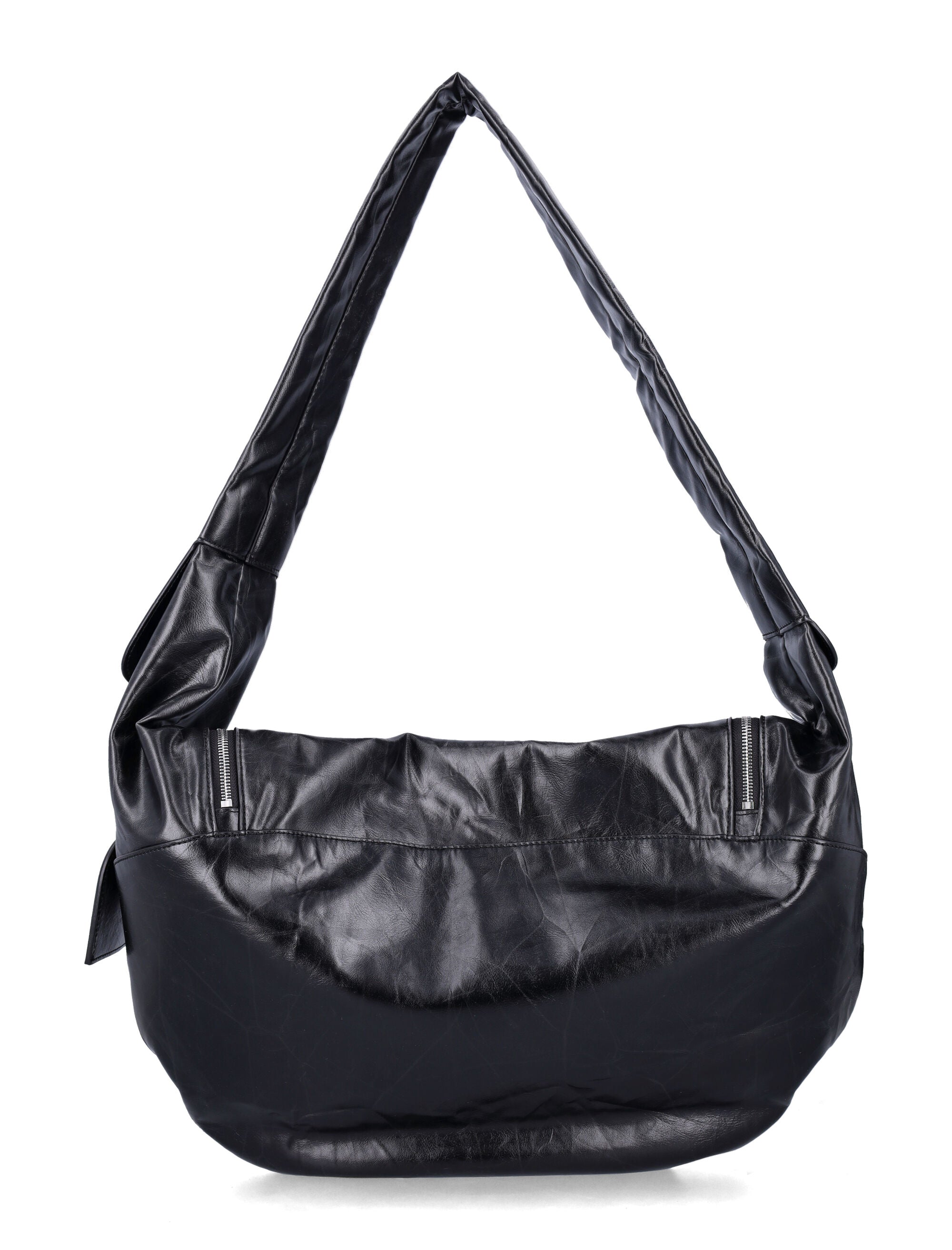 Leather Hobo Bag With Zip