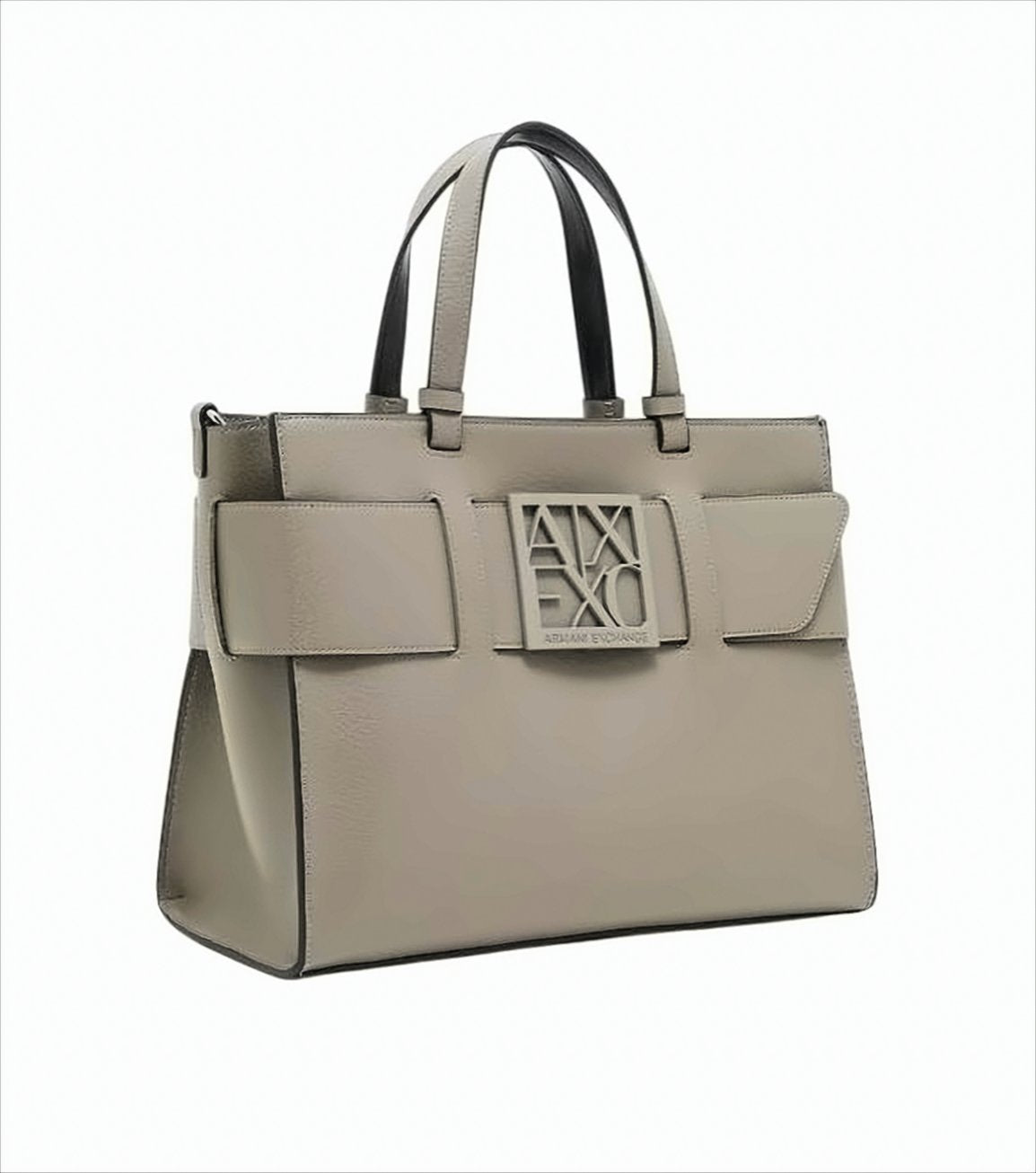 Structured Beige Tote Bag