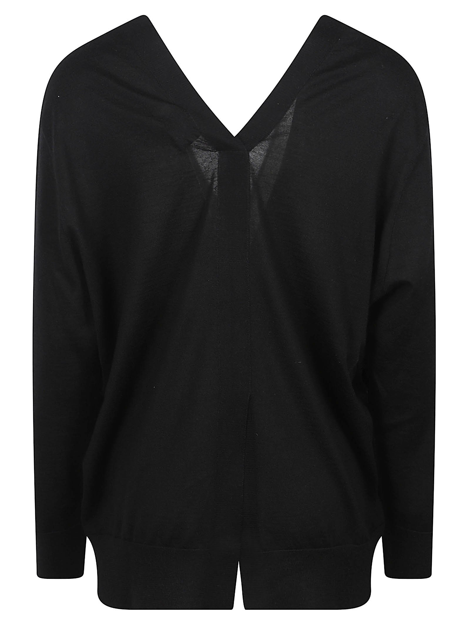 Front And Back V Neck Sweater