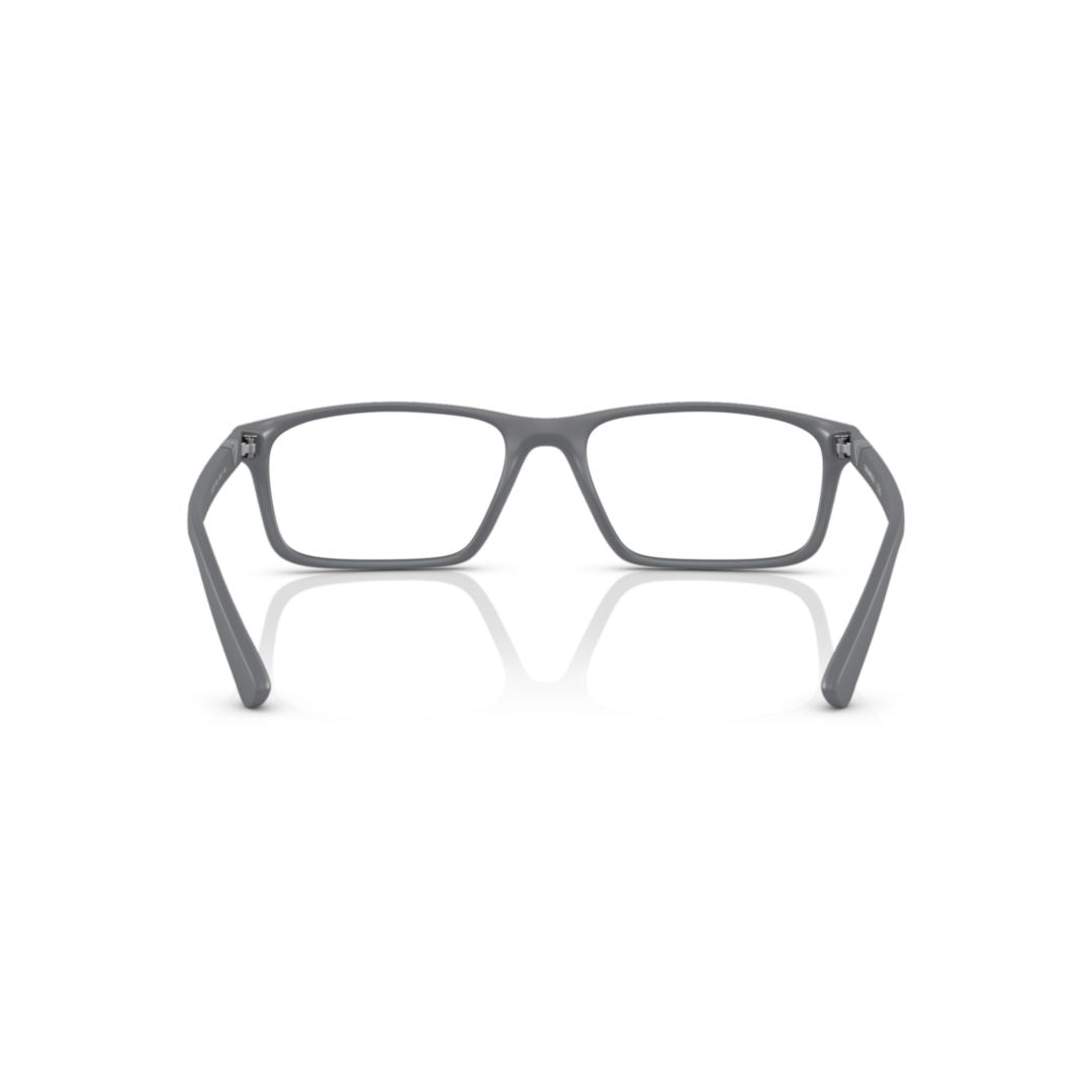 3213 Optical Matte Grey Rectangular Eyeglasses with Minimalist Design