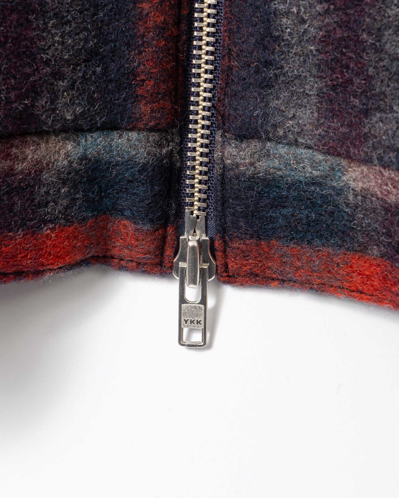 Woolen Check Heath Jacket with Navy