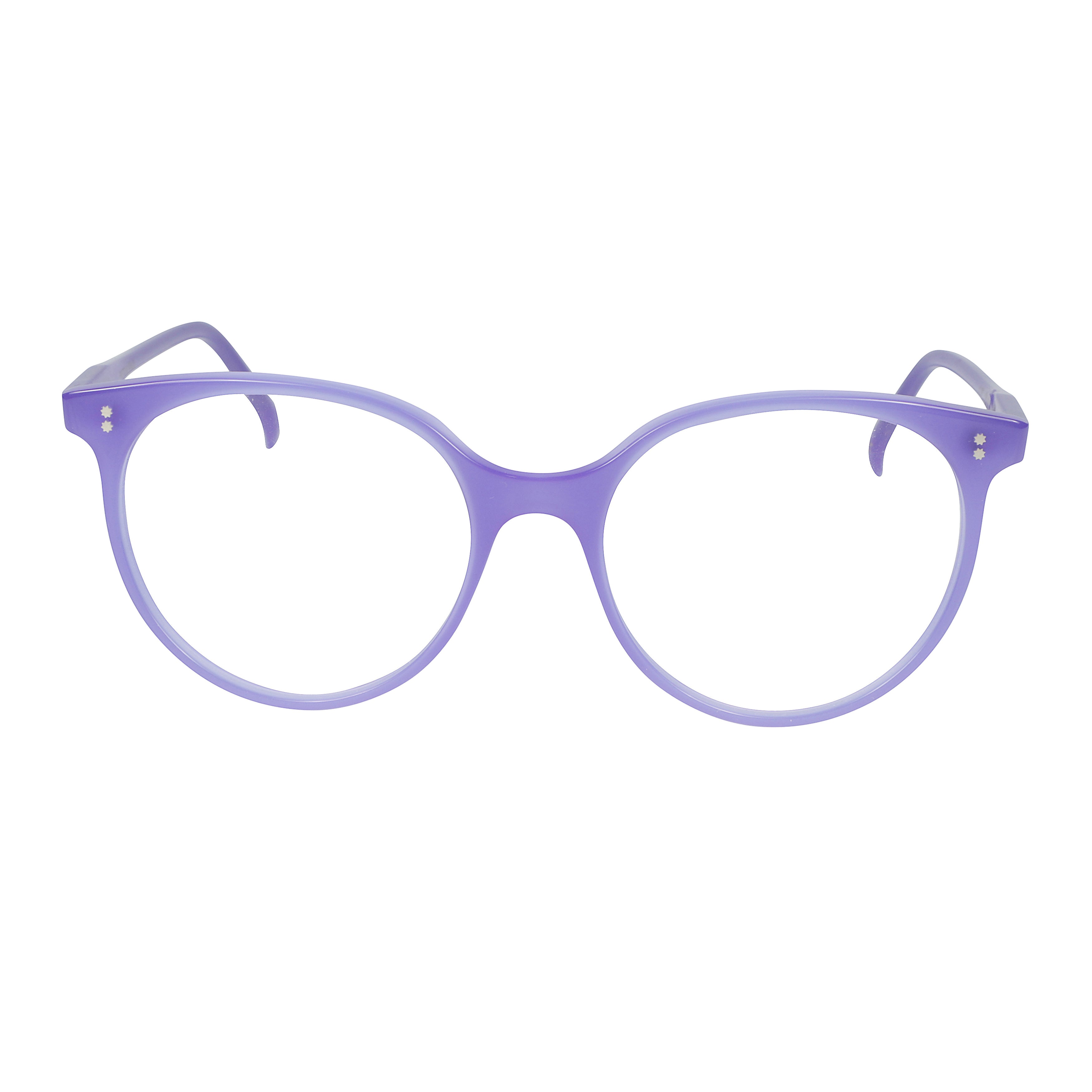 Cynda/N-54 Gradient Purple Rounded Frame Eyeglasses with Slim Temples