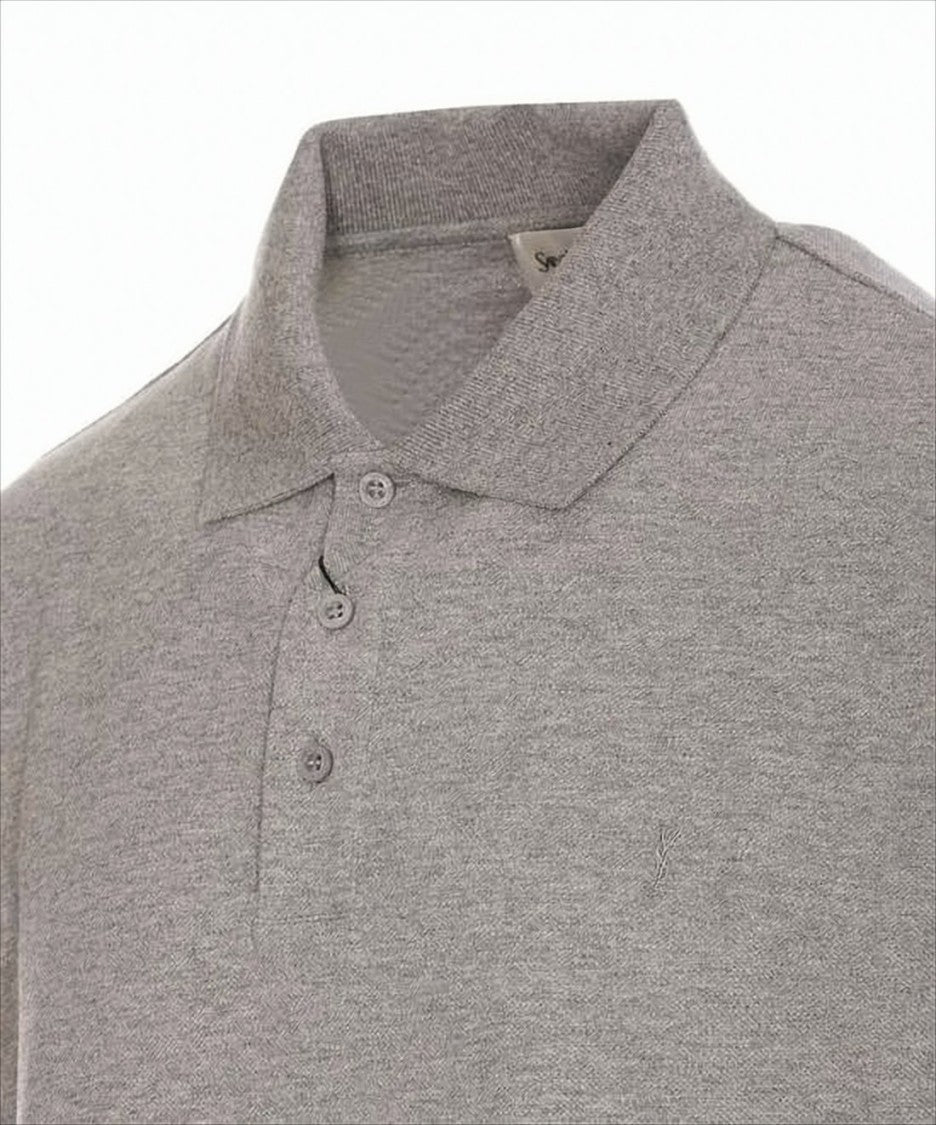 Soft Knit Polo Shirt with Structured Collar
