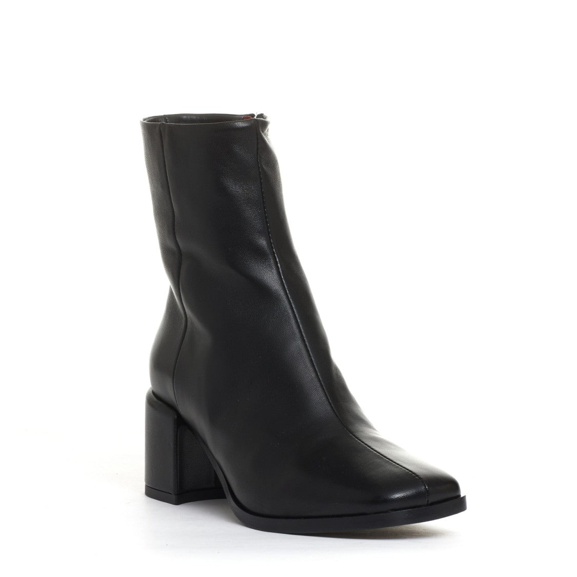 Stivaletto Pelle Nera Tacco 60 Mm