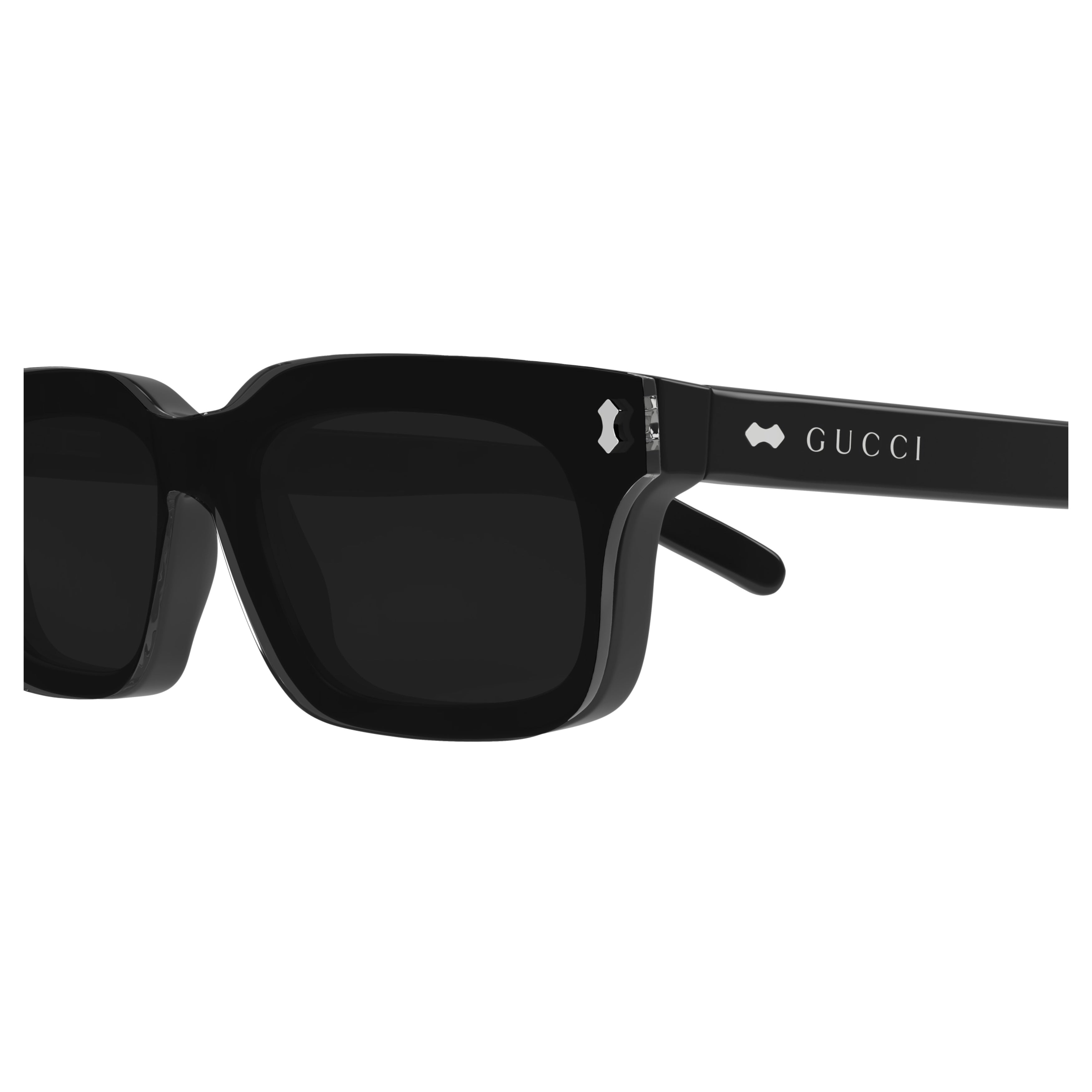 Gg1711s Bold Rectangular Frame Sunglasses
