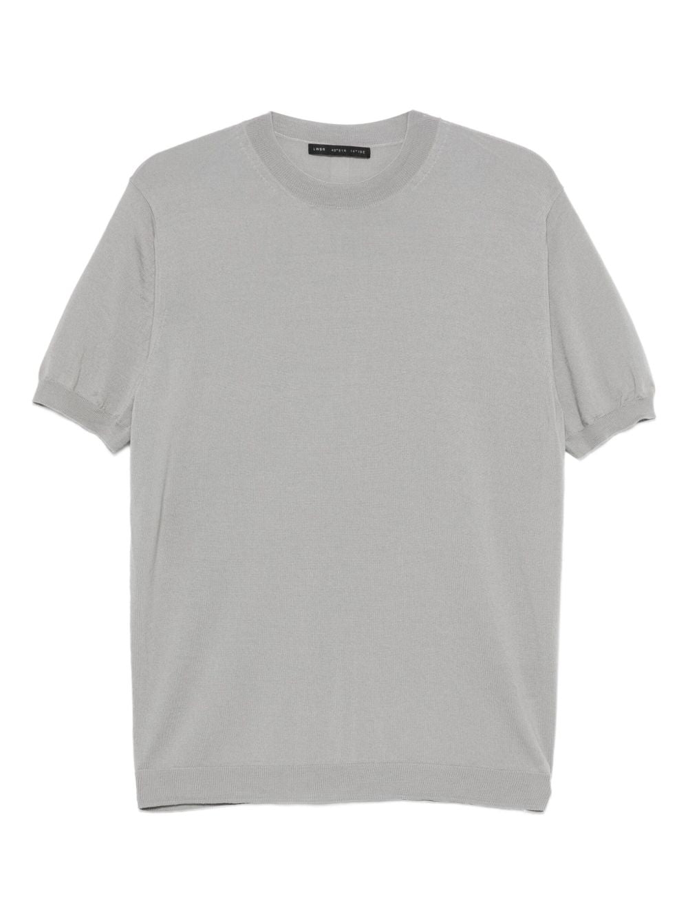 Short-Sleeved Crewneck Sweater Crafted