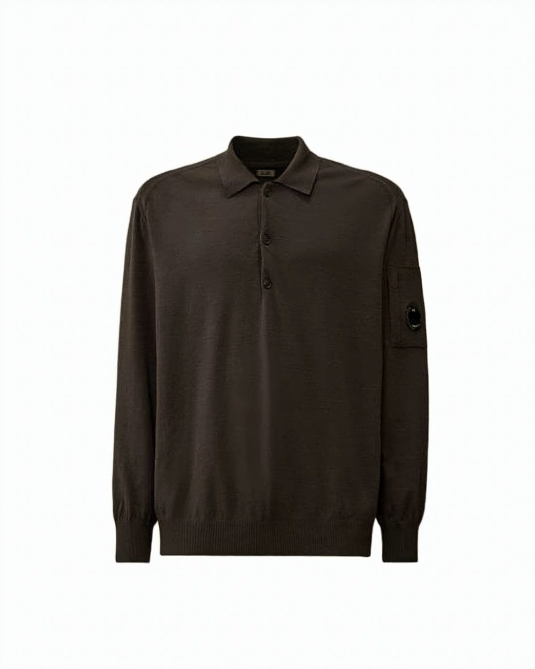 Long-Sleeve Polo Shirt with Classic Collar