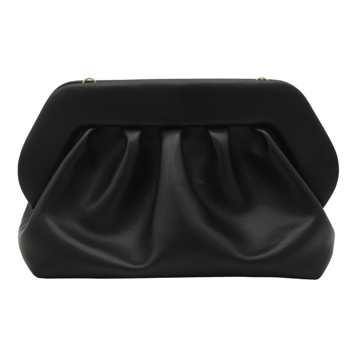 Compact Minimalist Handbag with Smooth Black Finish