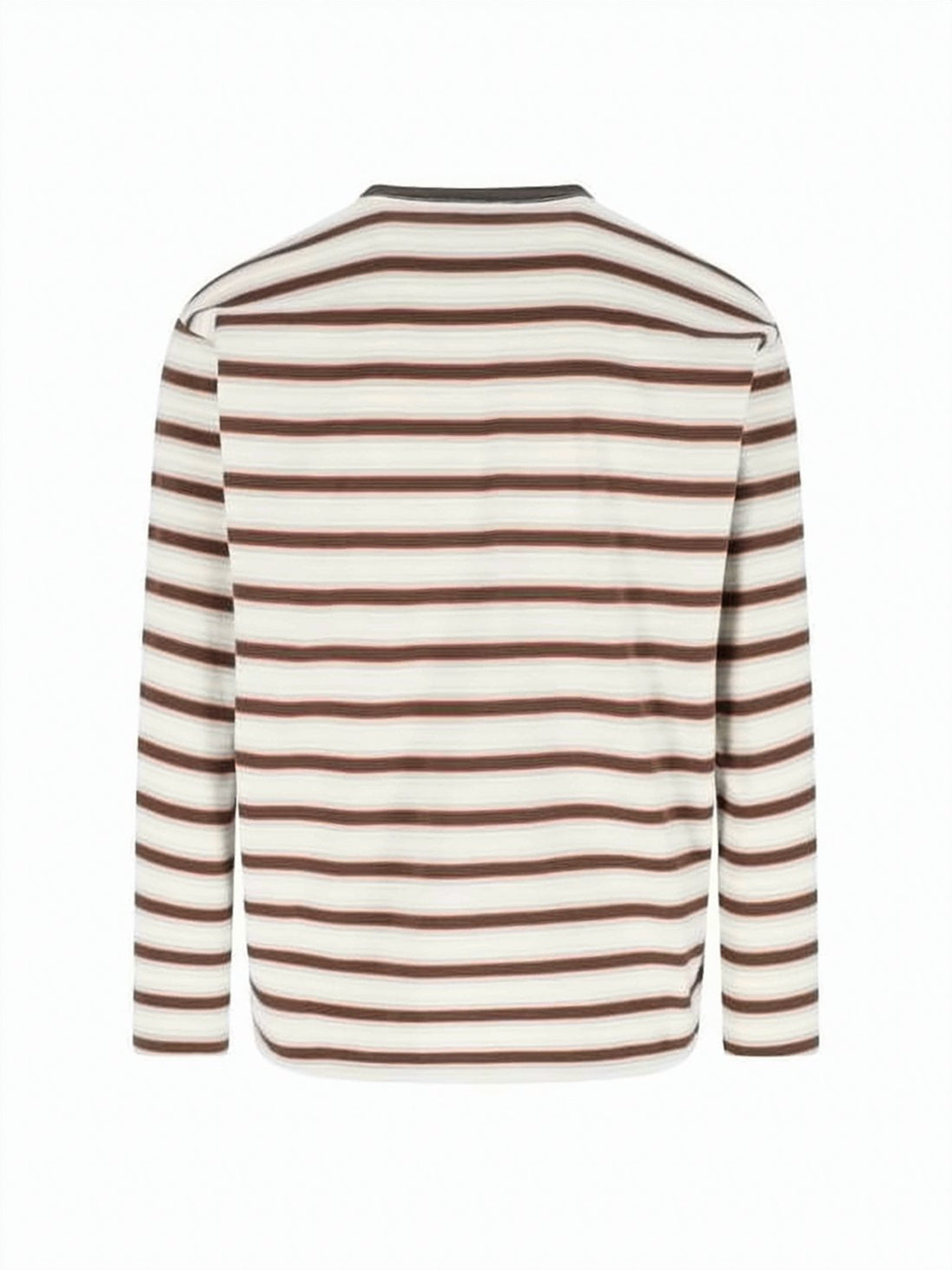 Horizontal Stripe Long-Sleeve Cotton Tee