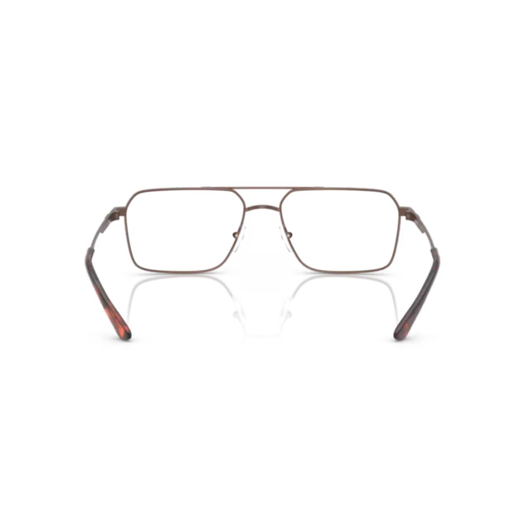 1166 Vista Rectangular Metal Frame Eyeglasses with Tortoiseshell Accents