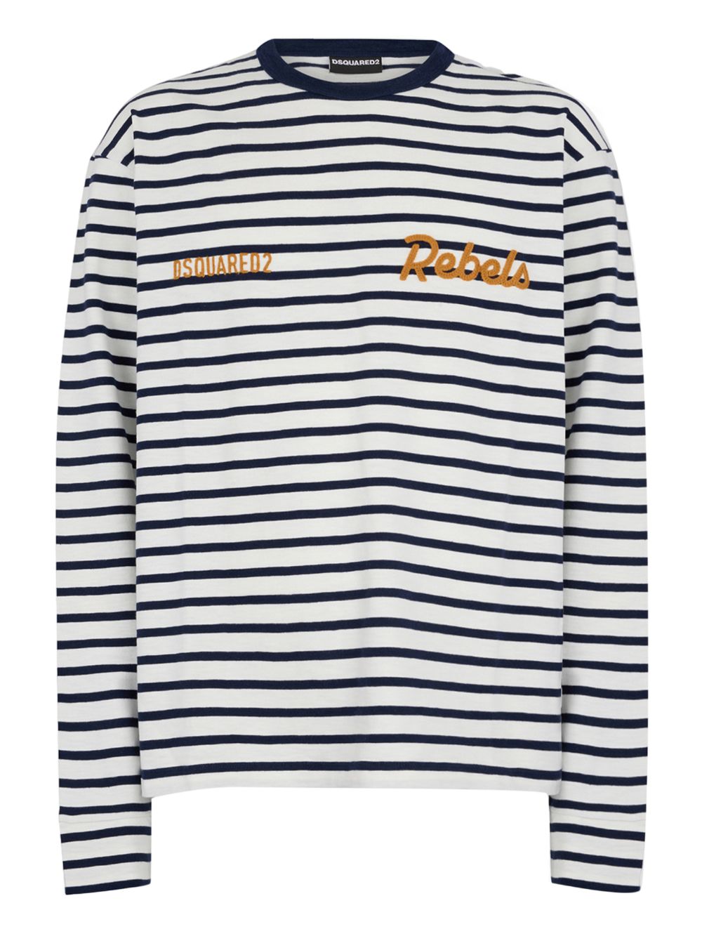 Long-Sleeved Crew Neck Shirt With 'Rebels' Graphic