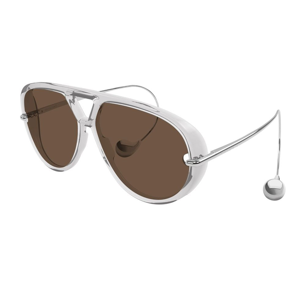 Bv1273S Transparent Gray Pilot Sunglasses