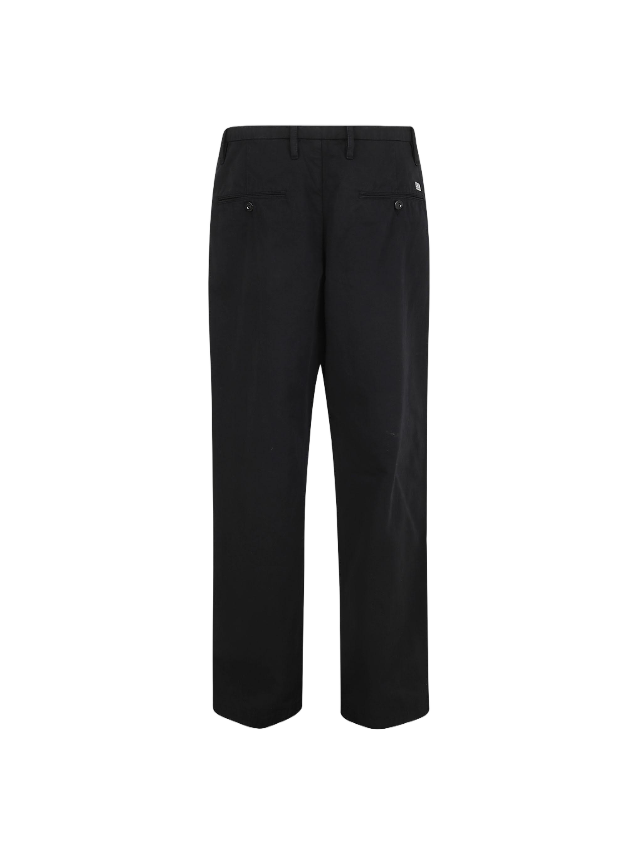 Relaxed Fit Black Casual Pants