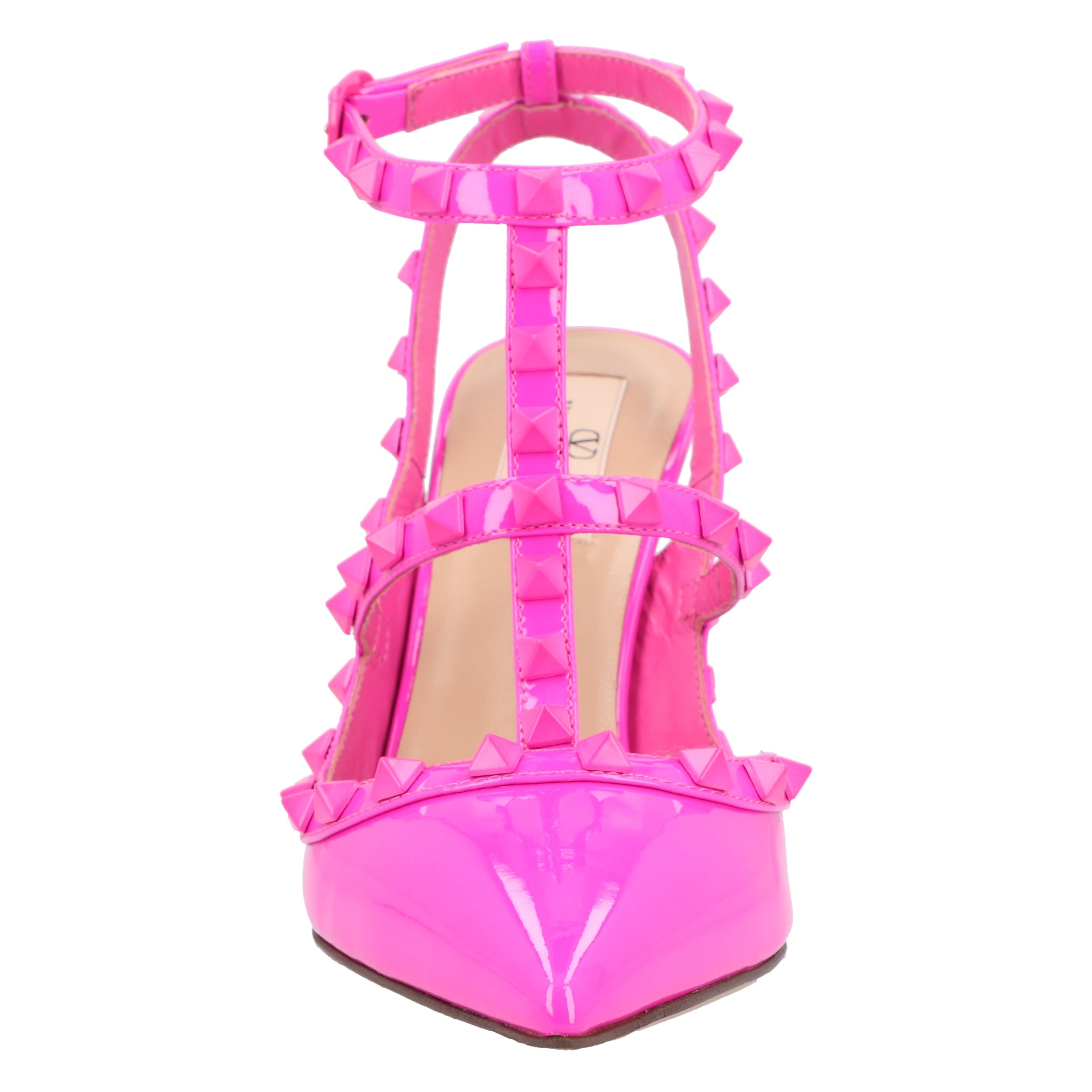 Rockstud Caged Pumps Pink