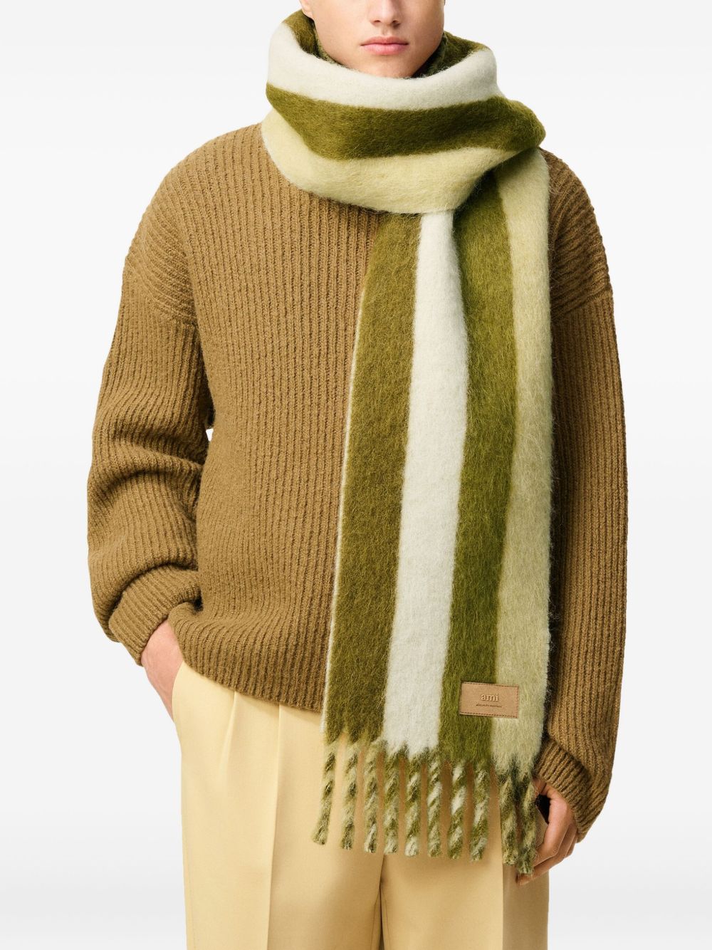 Rectangular Fringed Scarf