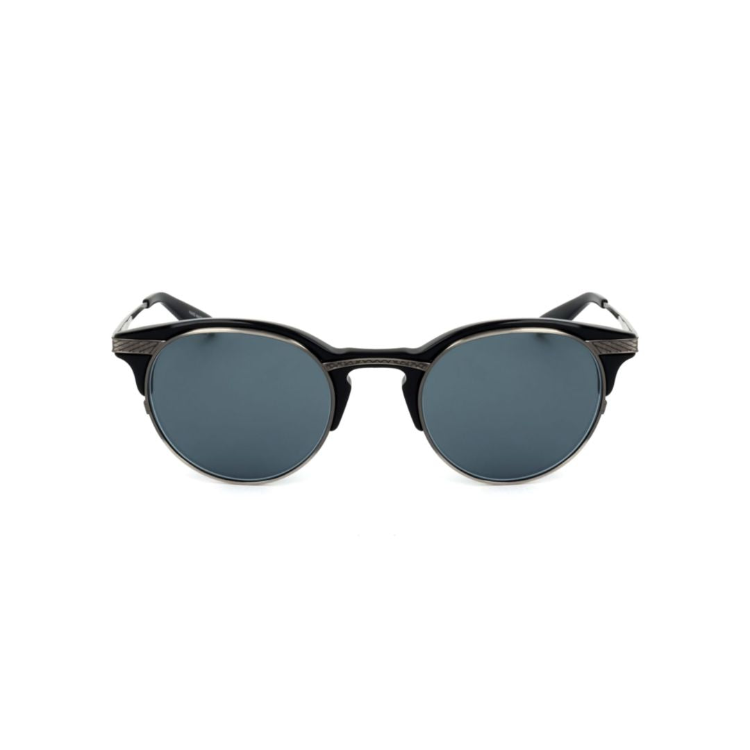 Bp0092 480gl Round Metal Sunglasses with Textured Arms