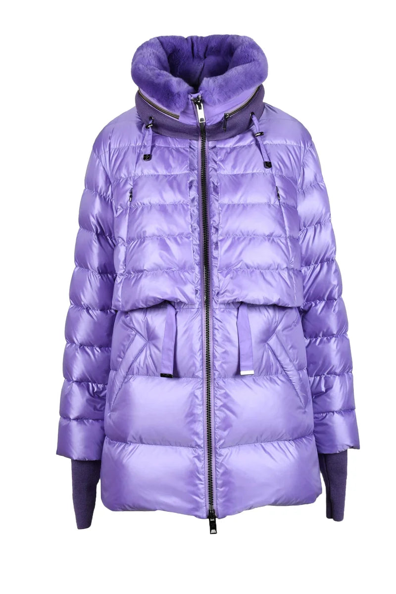 Short Down Jacket - Purple