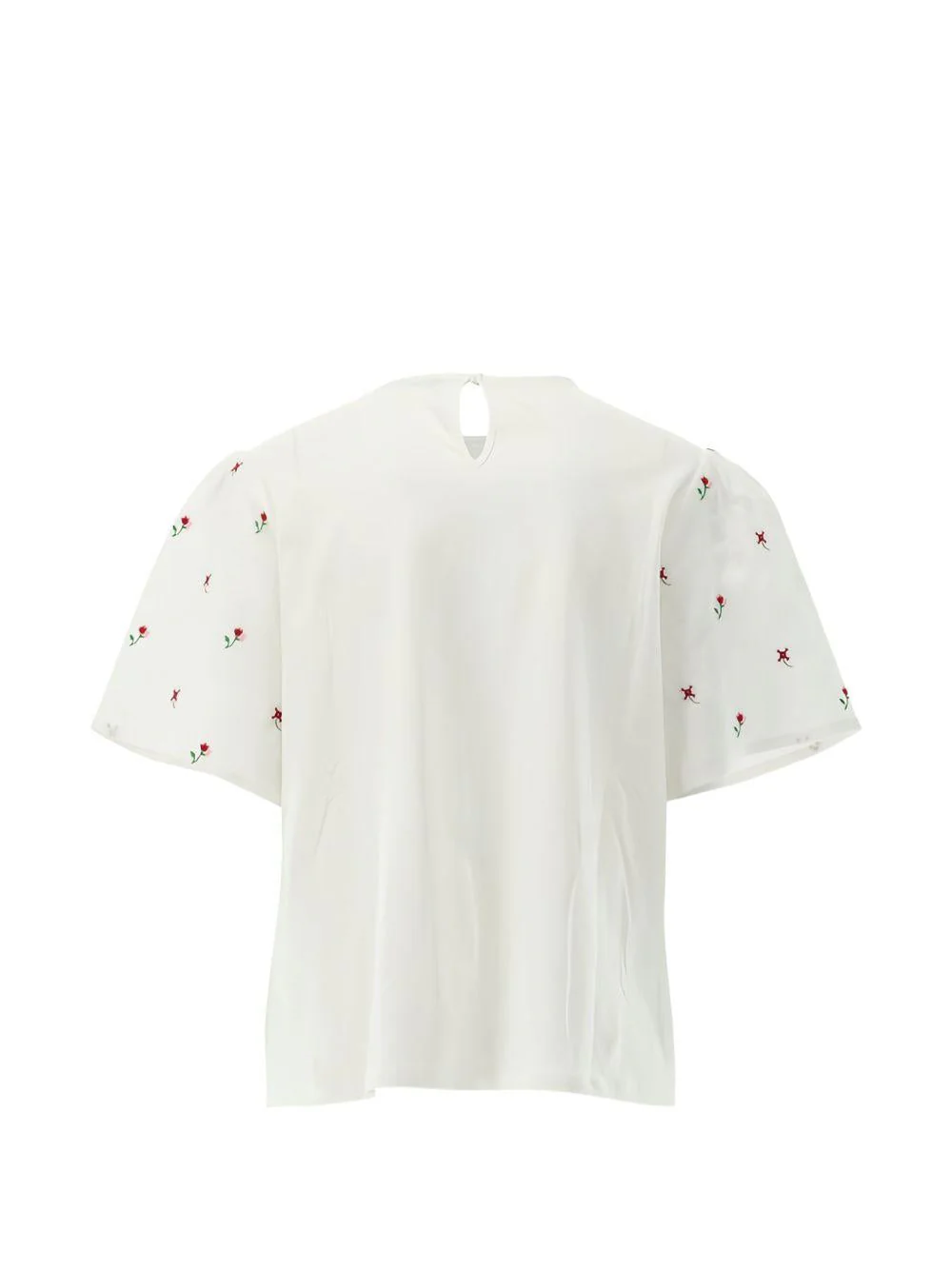 Boxy Short-Sleeved Floral Print Top