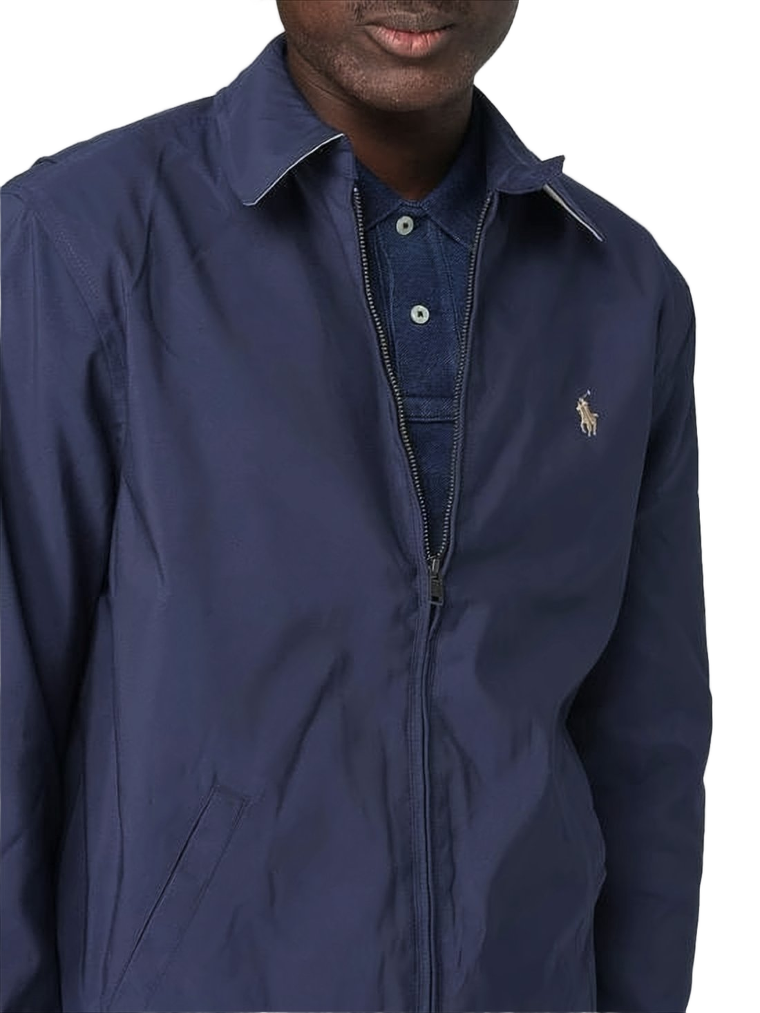 Relaxed Fit Zip Front Jacket