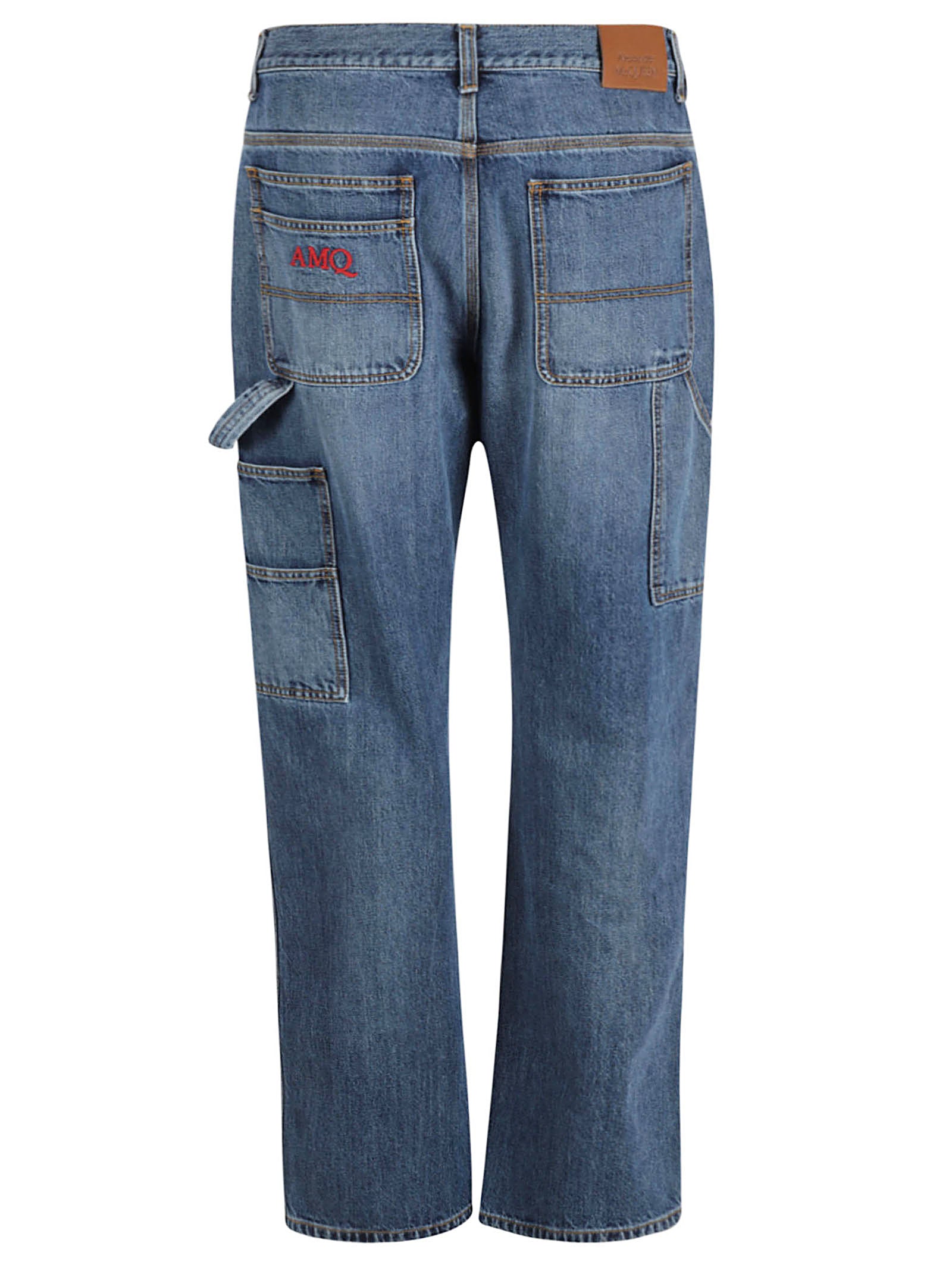 Straight Leg Five-Pocket Alexander McQueen Denim Jeans