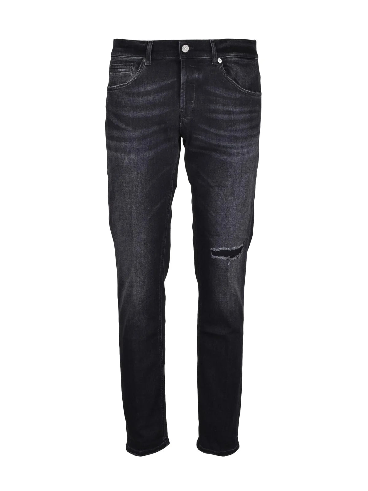 Black George Skinny Fit Cotton Polyester Jeans