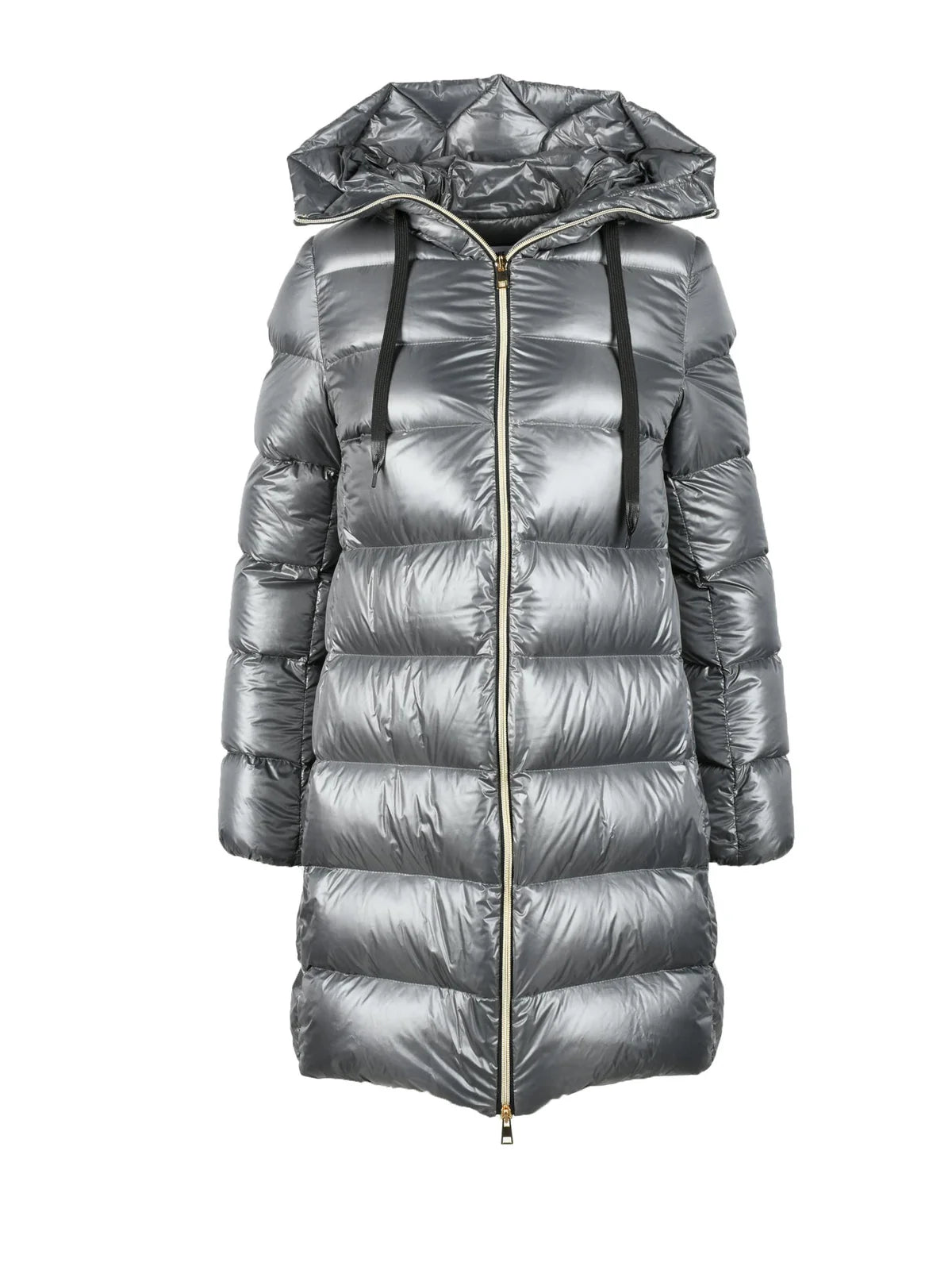 Long Puffer Jacket - Grey