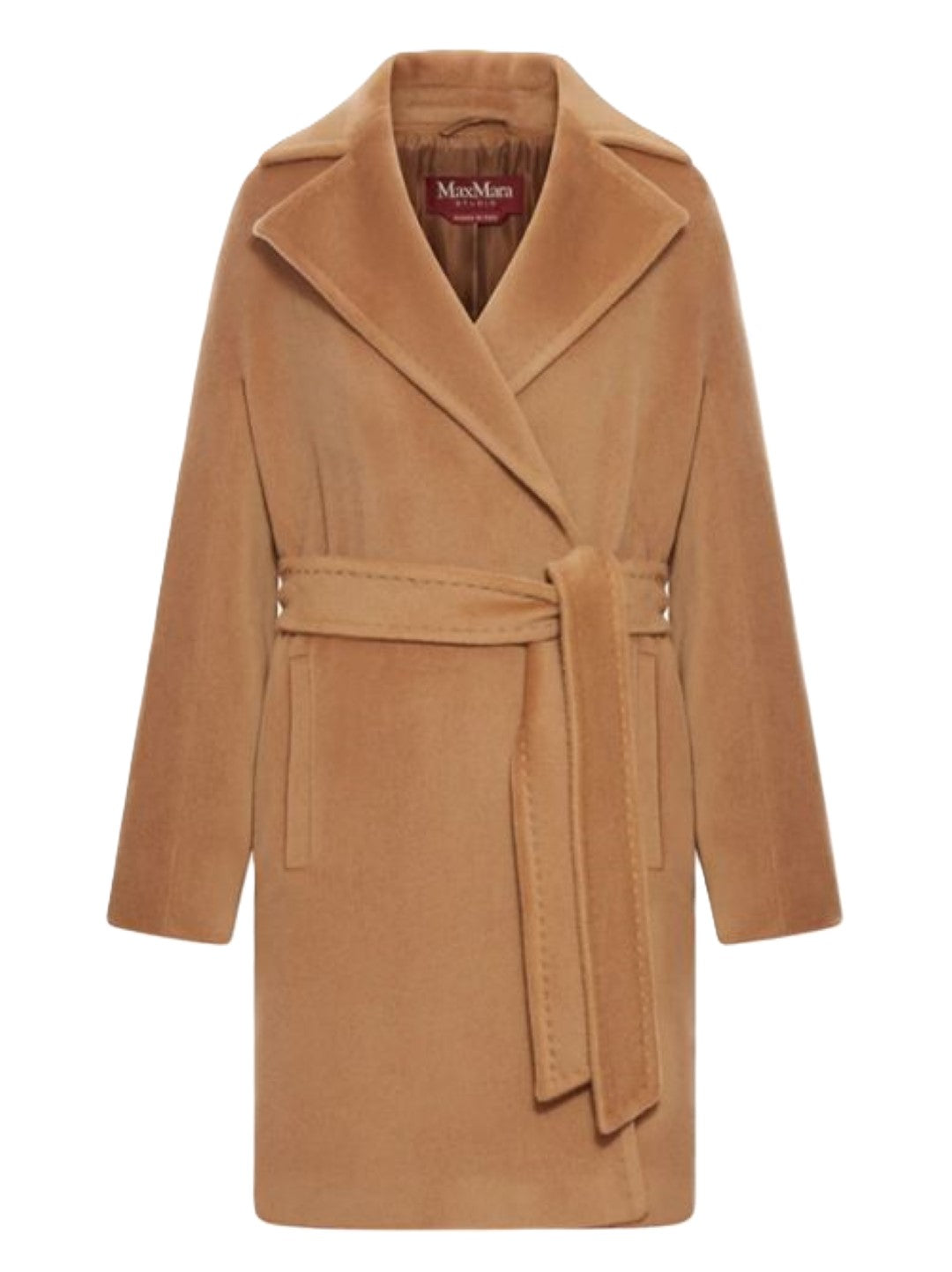 Camel-Colored Virgin Wool Scire Coat