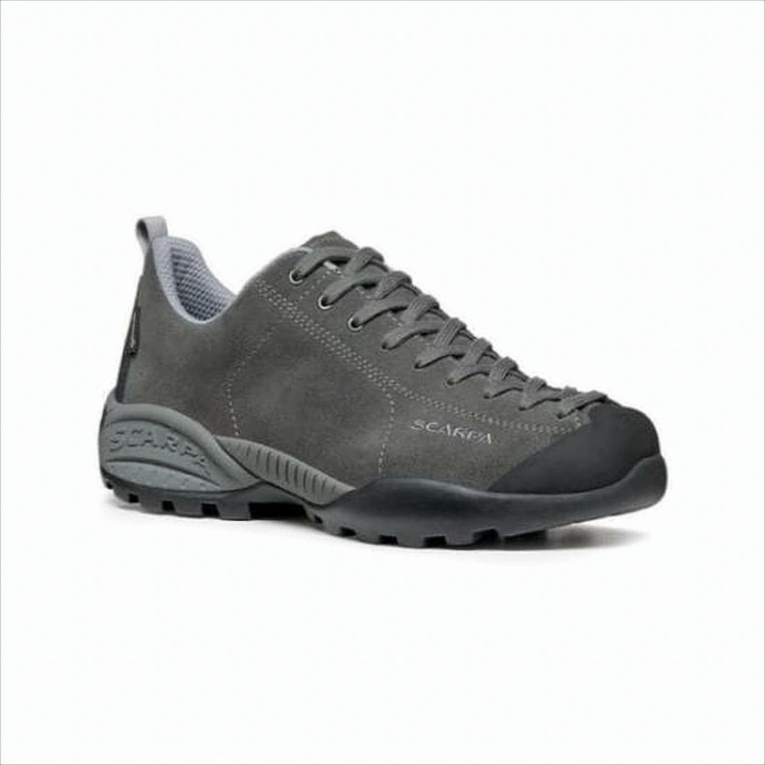 Low-Top Grey Suede Outdoor Shoes