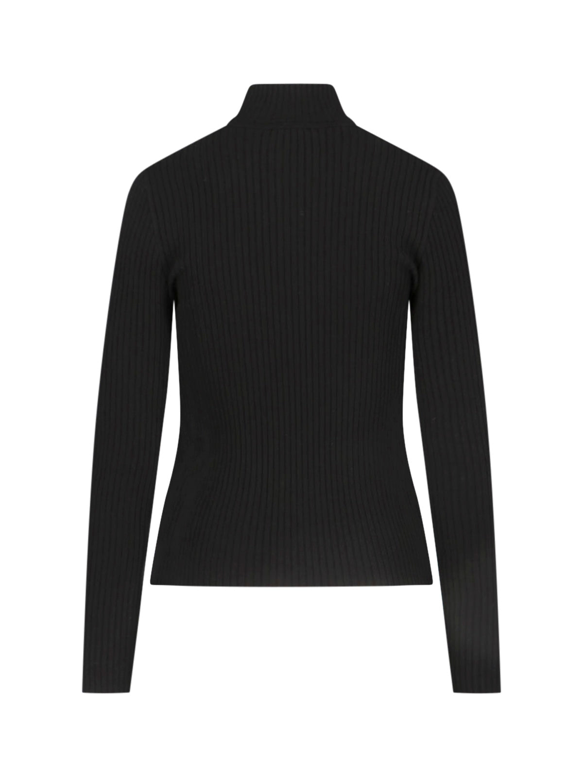 Turtleneck, In Black Viscose Blend