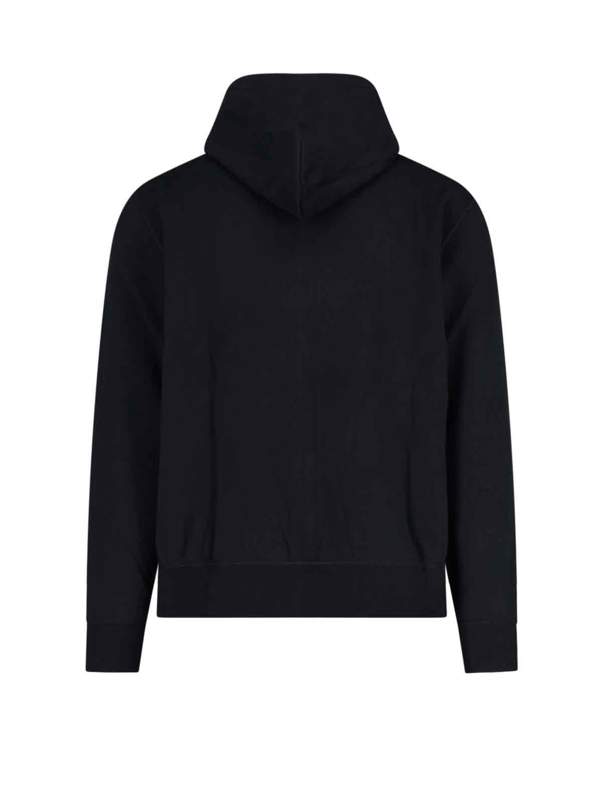 Zip-Up Hoodie with Drawstring Hood and Iconic Embroidery