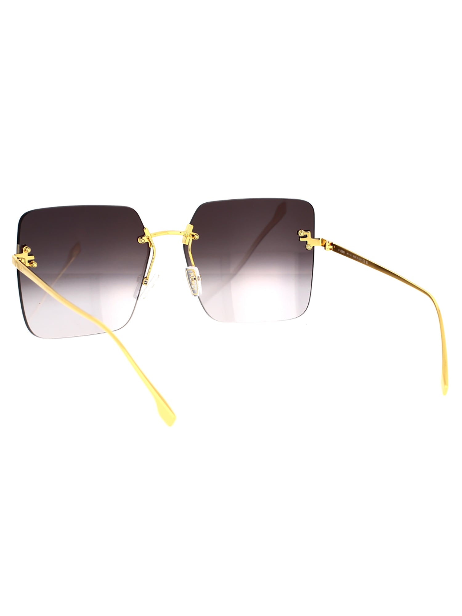 Bold Square Frame Sunglasses With Metallic Finish