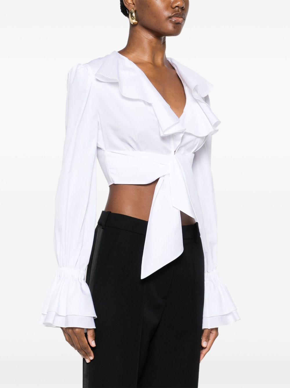 Cropped White Top