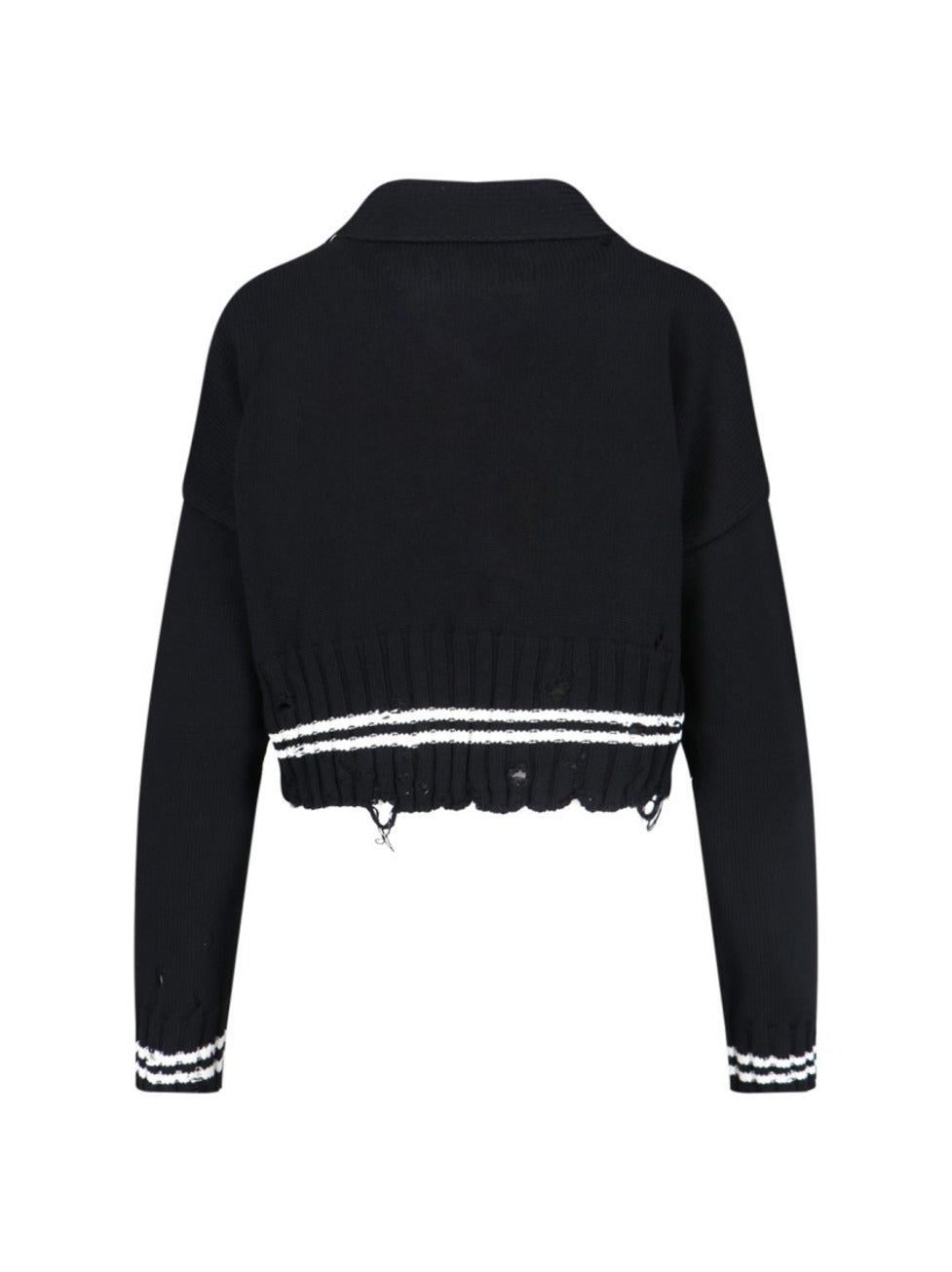 V-Neck Cardigan – Black