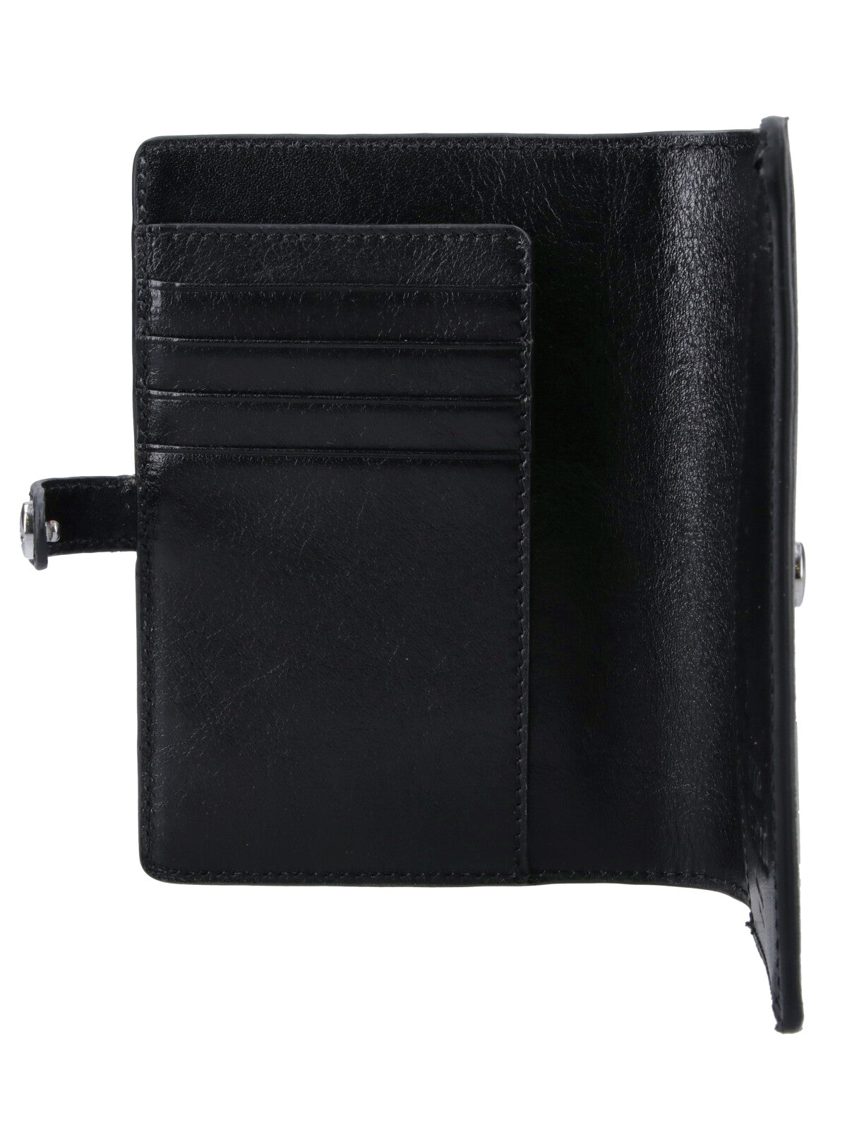 Black Orb Bi-fold Leather Cardholder