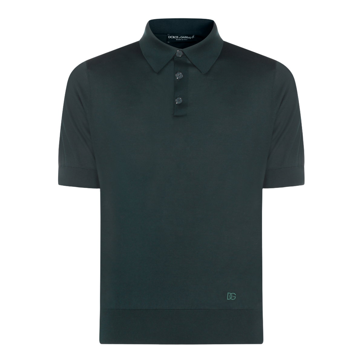 Dark Green Polo Shirt with Classic Collar
