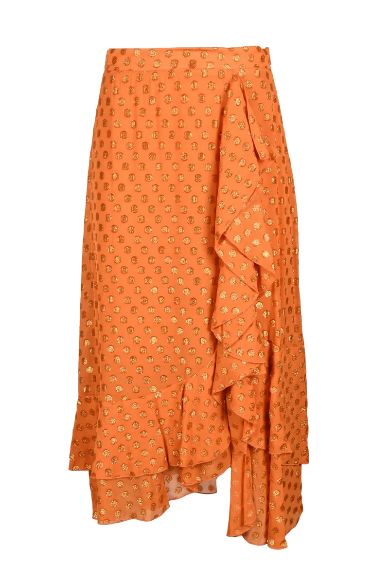 Viscose Skirt - Orange