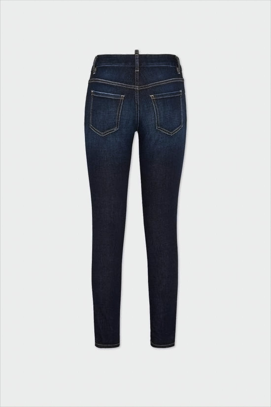 Ankle-Length Slim Fit Denim Pants