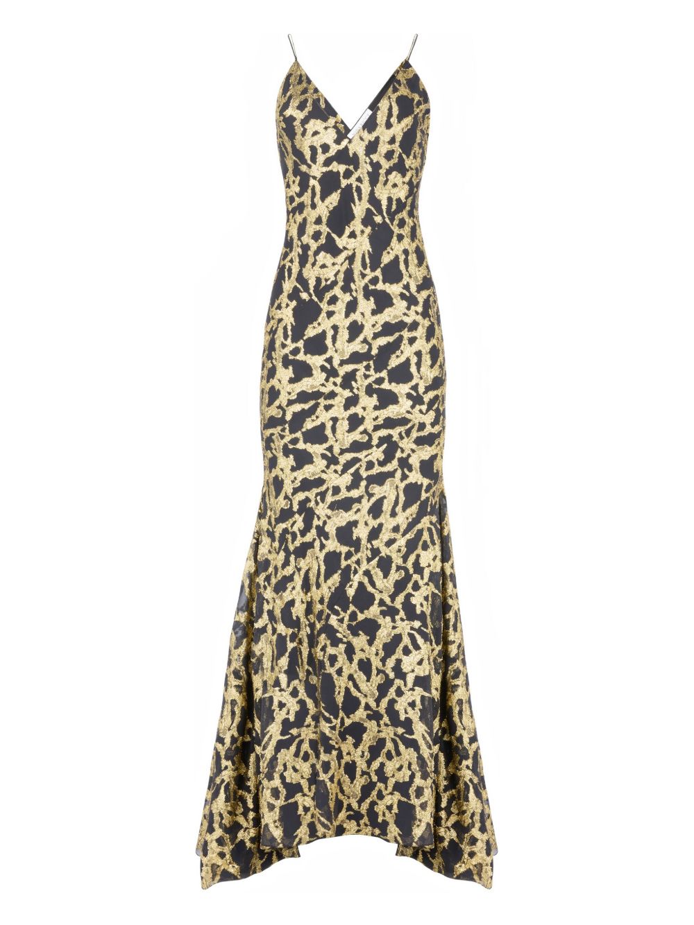 Floor-Length V-Neck Maxi Dress