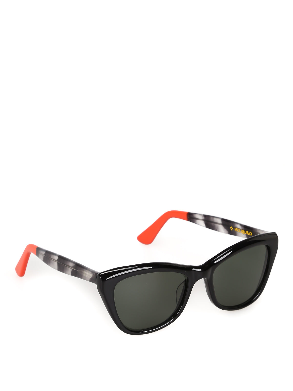 Multicolor Cat-Eye Optical Frame with Glossy Finish