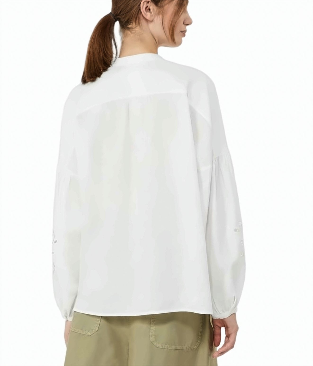 Pure Linen Long Low Cut Shirt