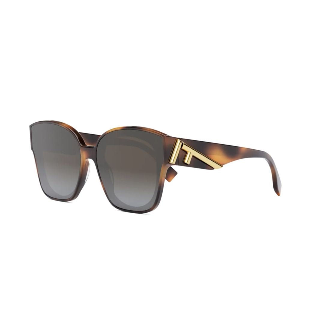 Fe40098f Square Frame Tortoiseshell Sunglasses